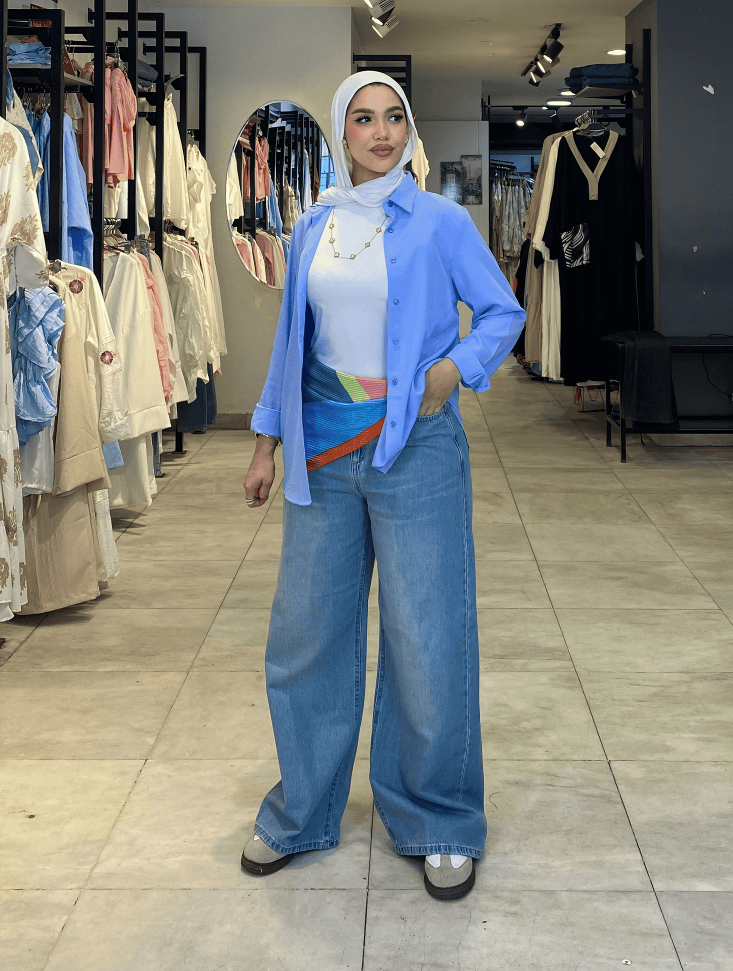 Essential Blue Blouse ss25ms-blo-1048