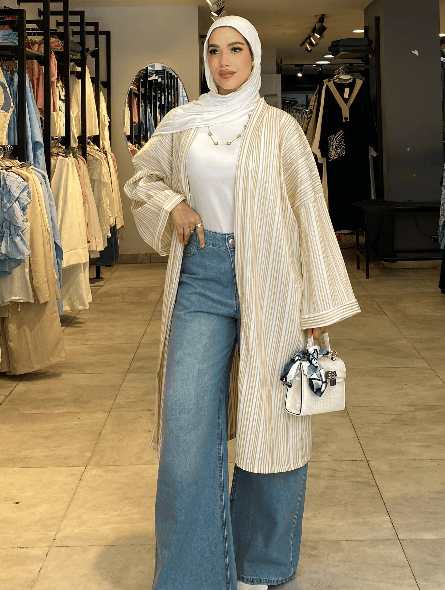 Light Beige Cardigan ss25ms-car-5032