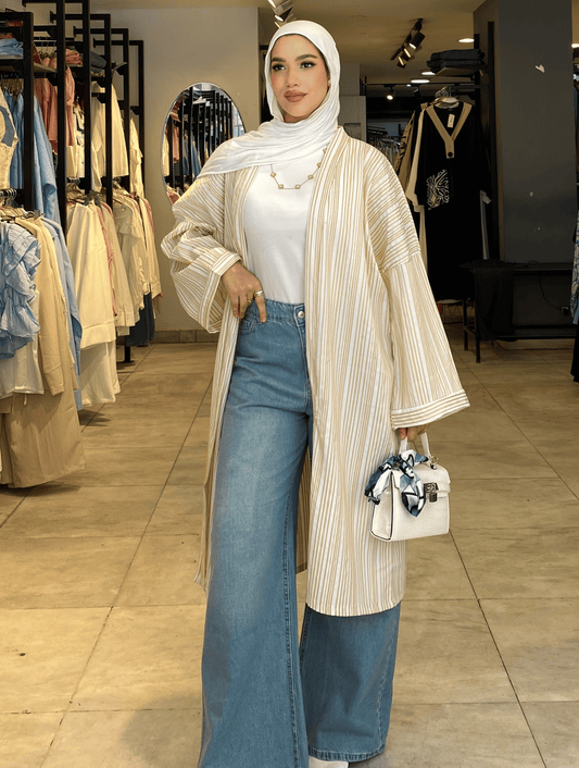 Light Beige Cardigan   ss25ms-car-5032
