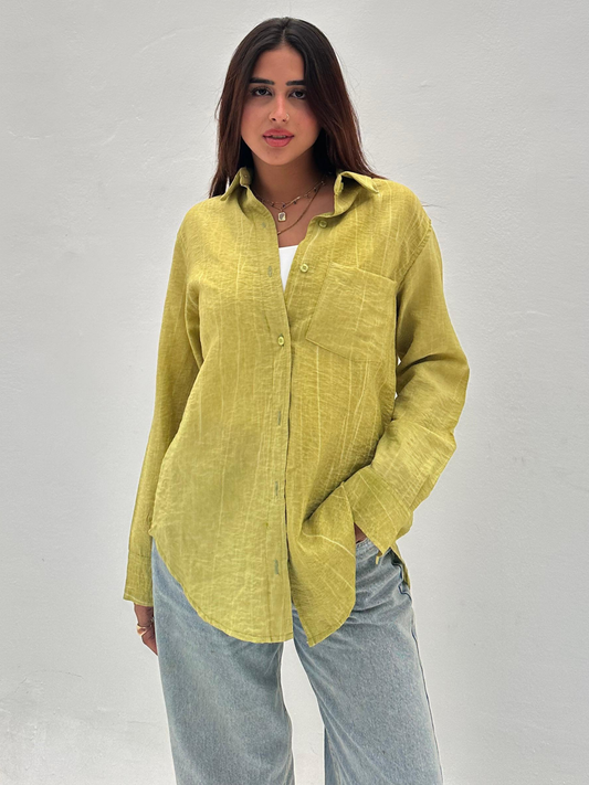 Green Shirt ss25MSBLO1045