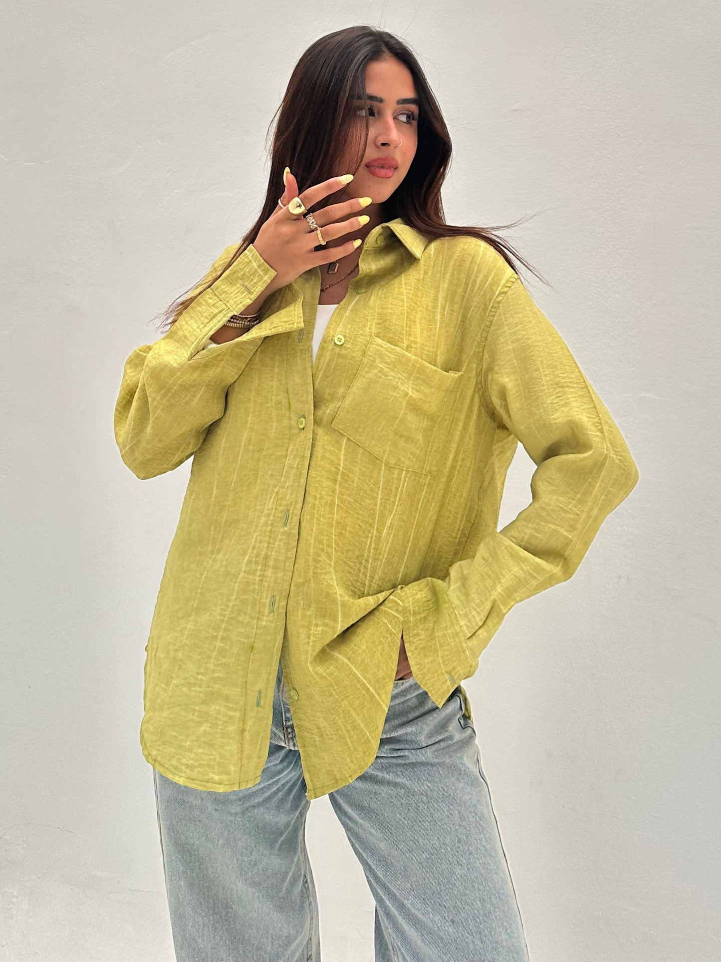 Green Shirt ss25MSBLO1045