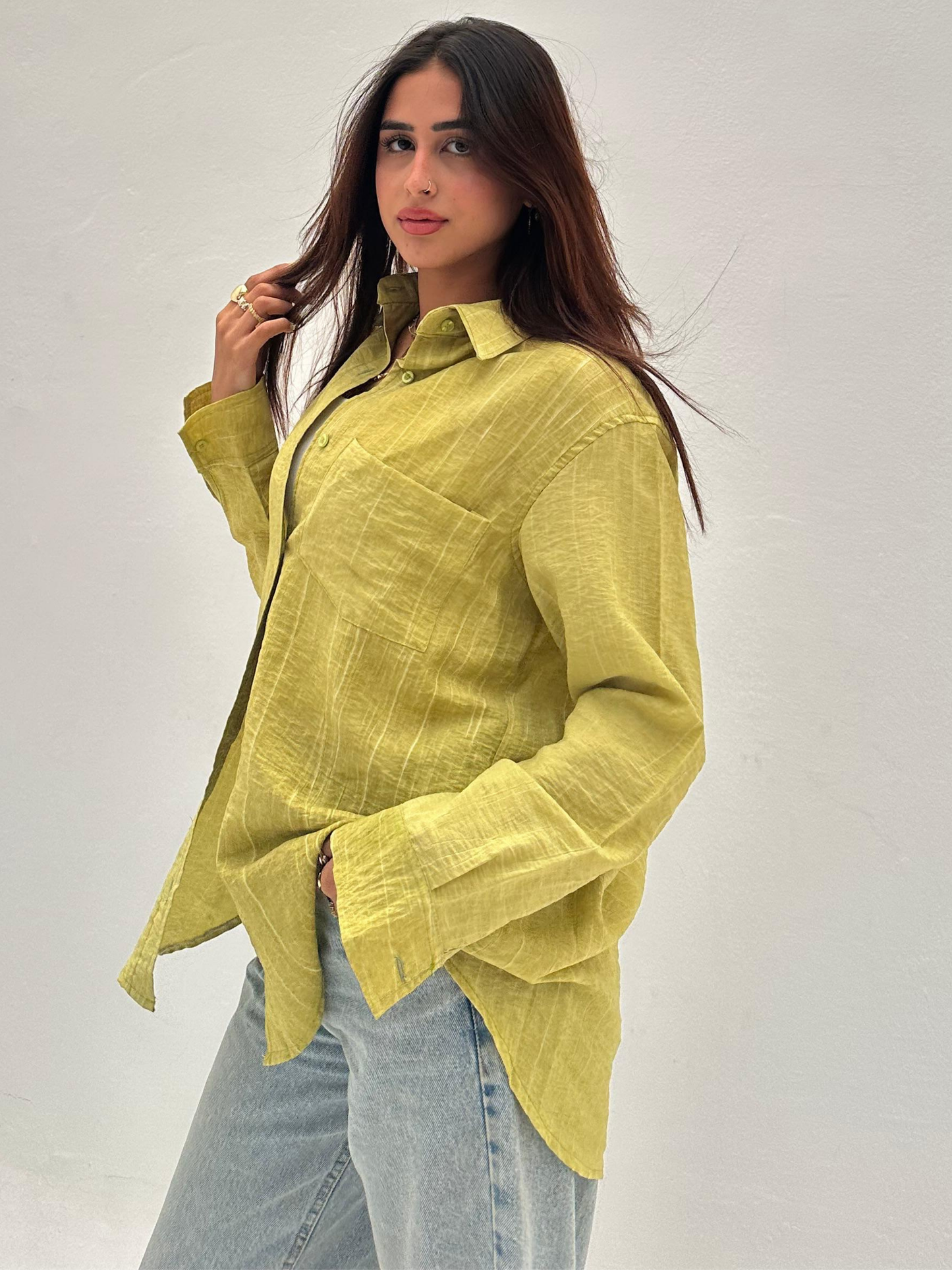 Green Shirt ss25MSBLO1045