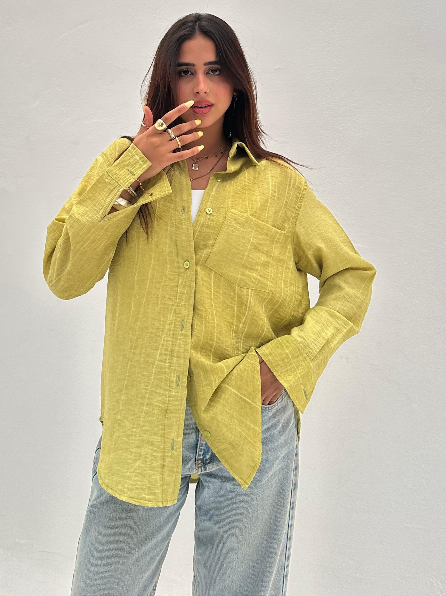 Green Shirt ss25MSBLO1045