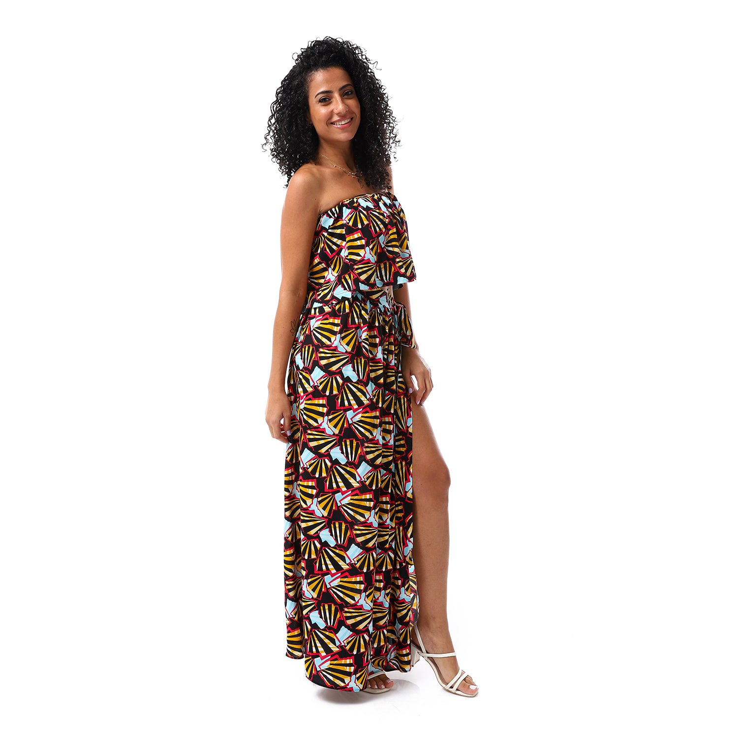 Printed Black-Fuschia