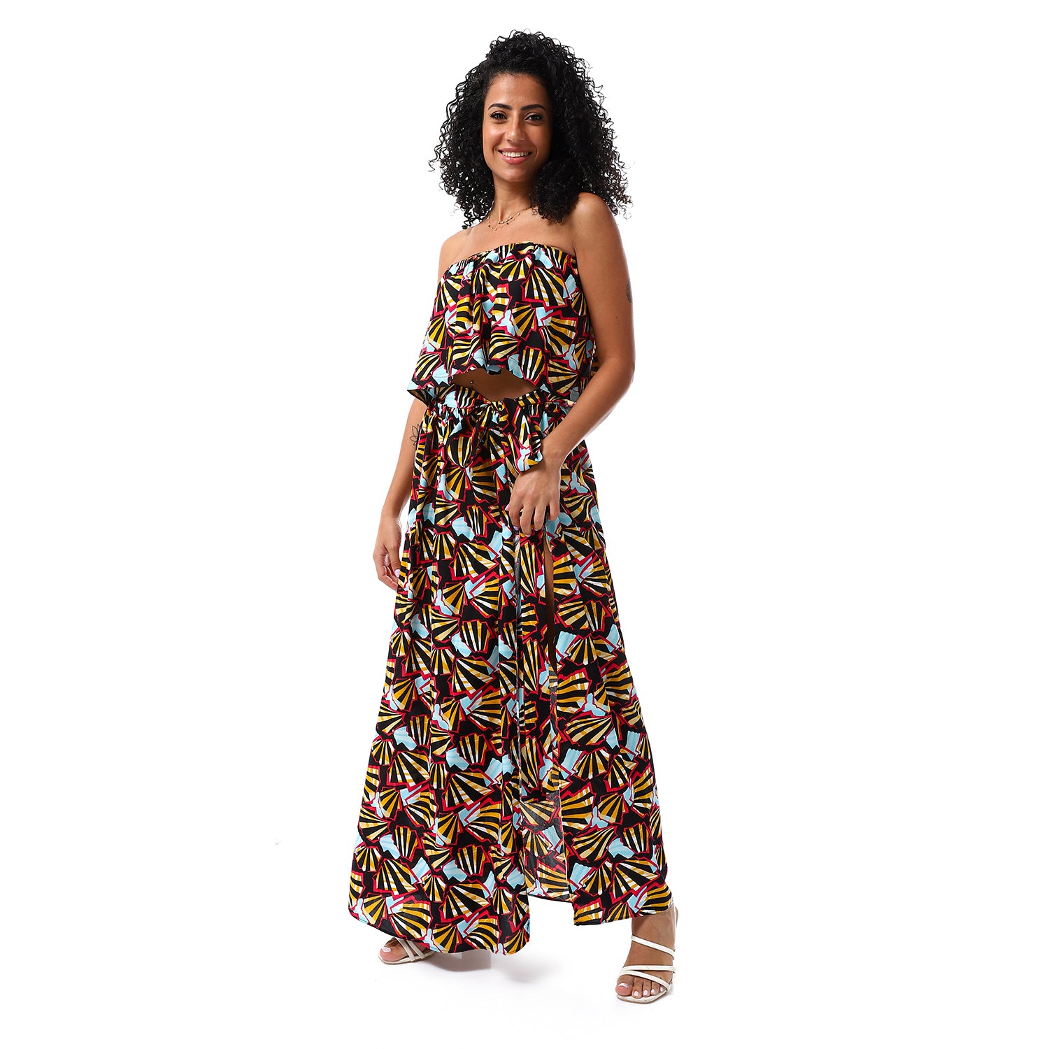 Printed Black-Fuschia
