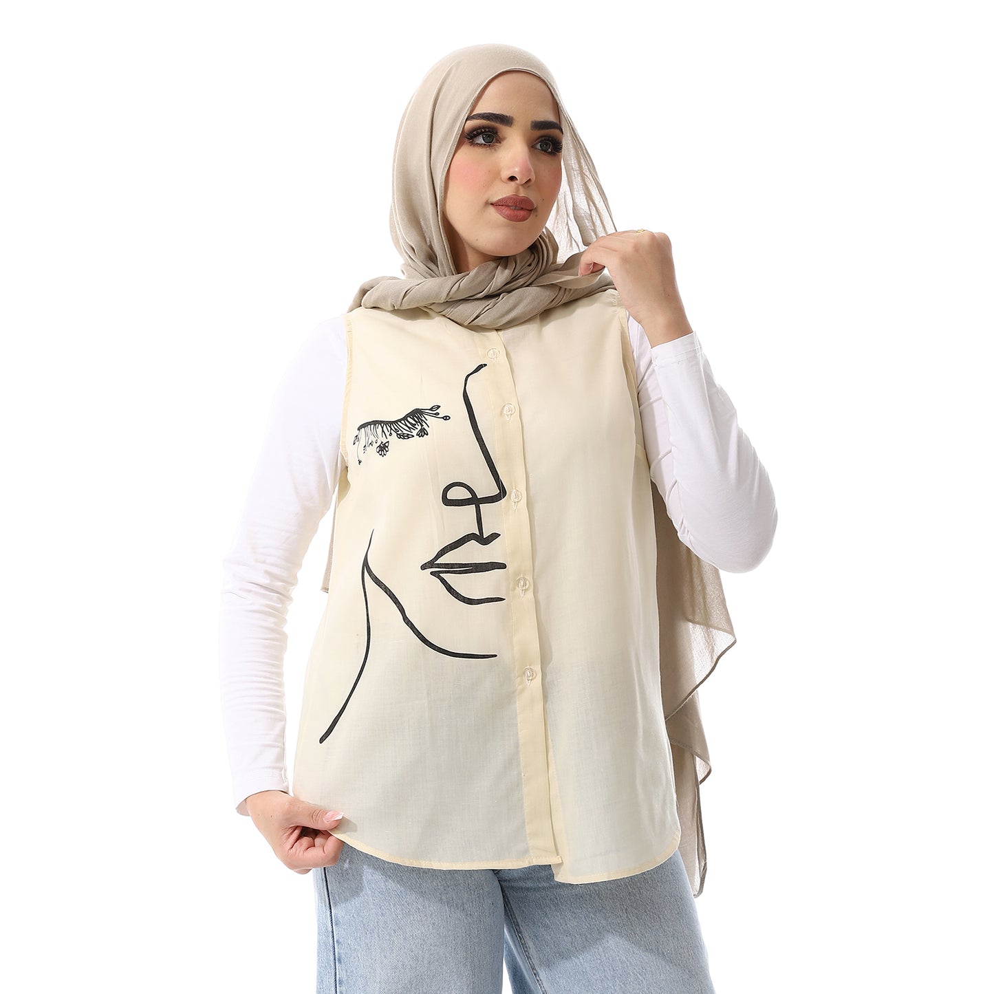 بلوزة مطبوعة