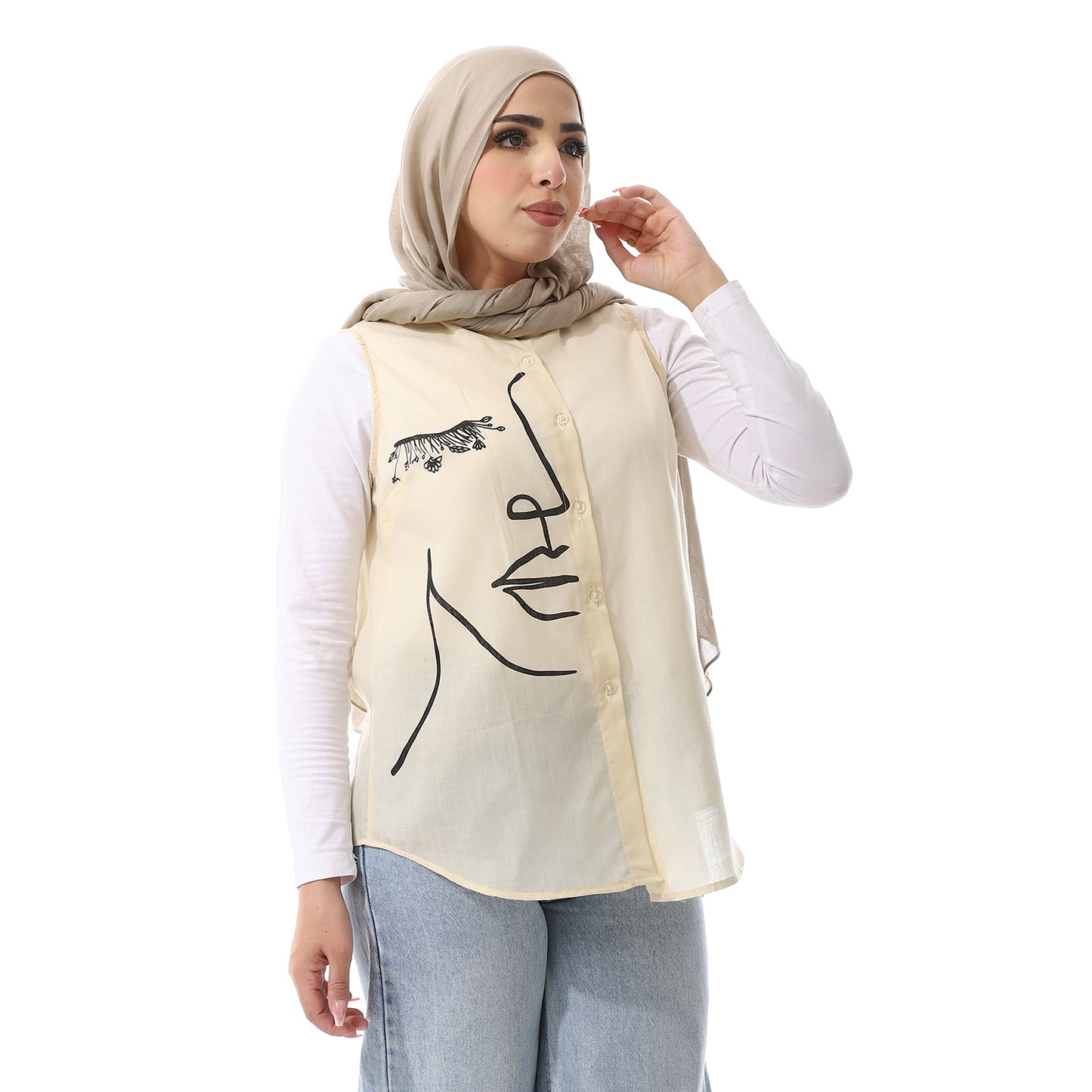 بلوزة مطبوعة