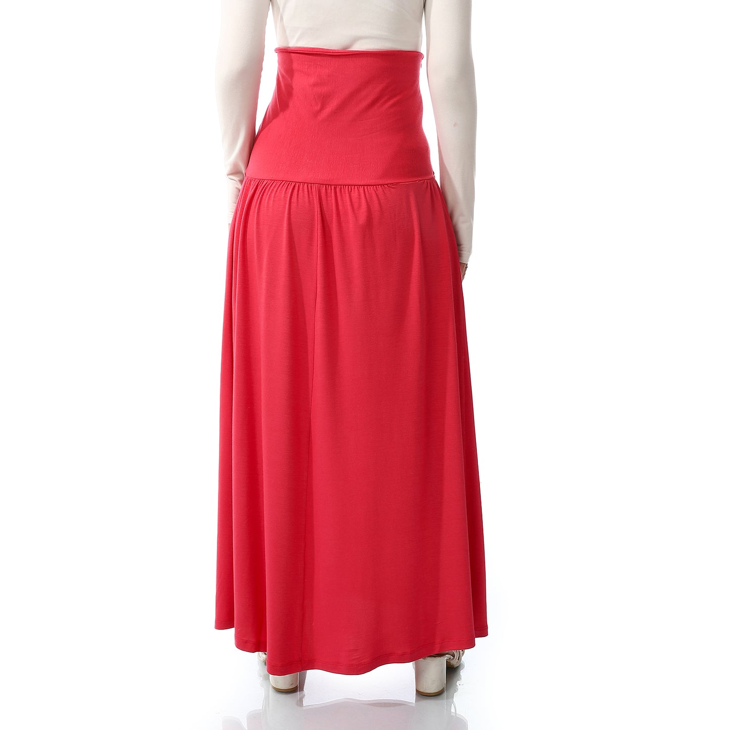 Side Zipper Closure Regular Fit Skirt - Fuchsia