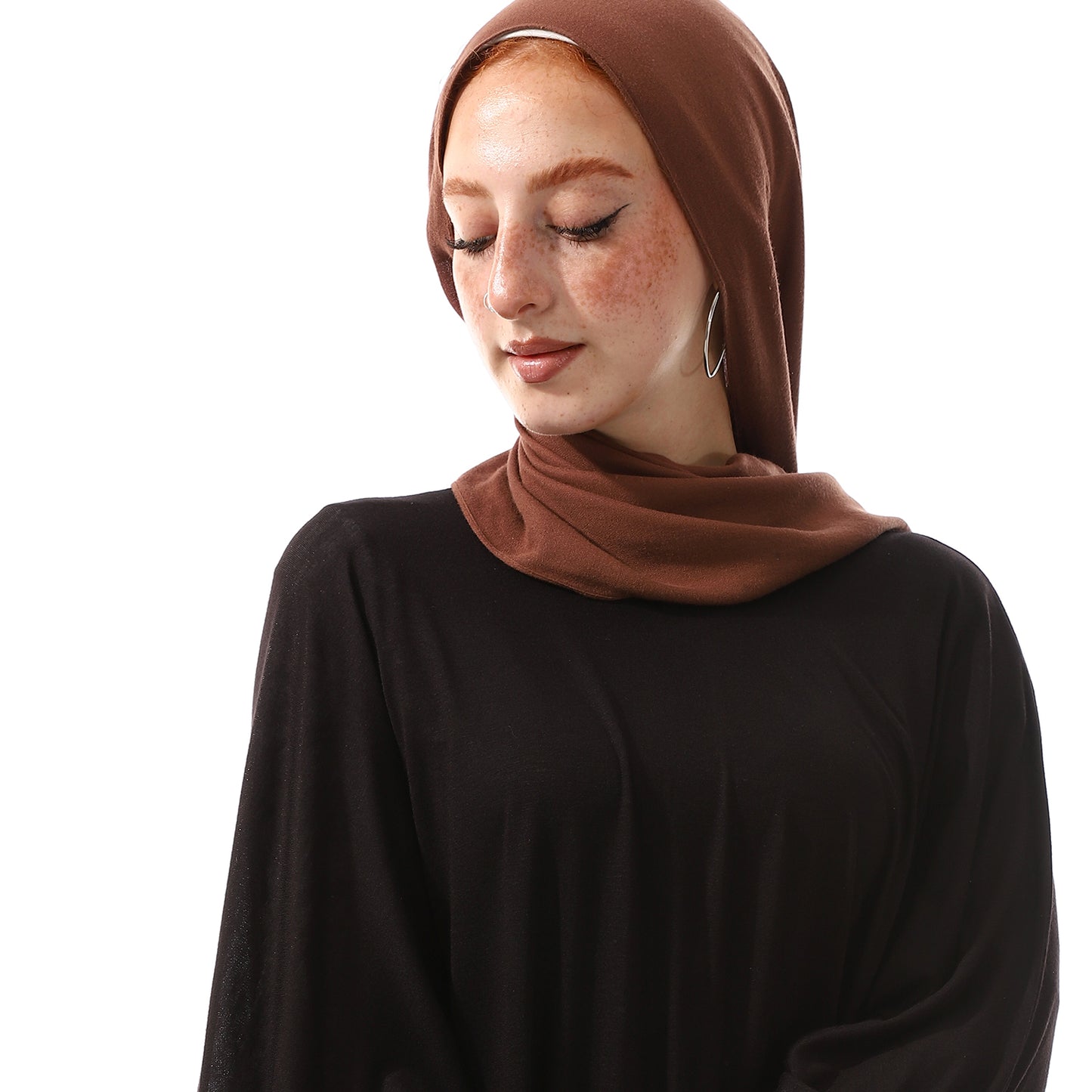 Black Loose Batwing Sleeves Basic Top
