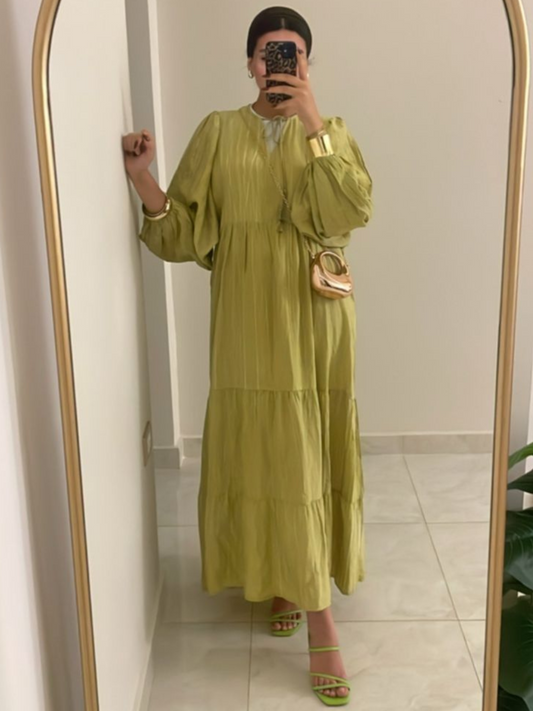 Olive Mirage Dress